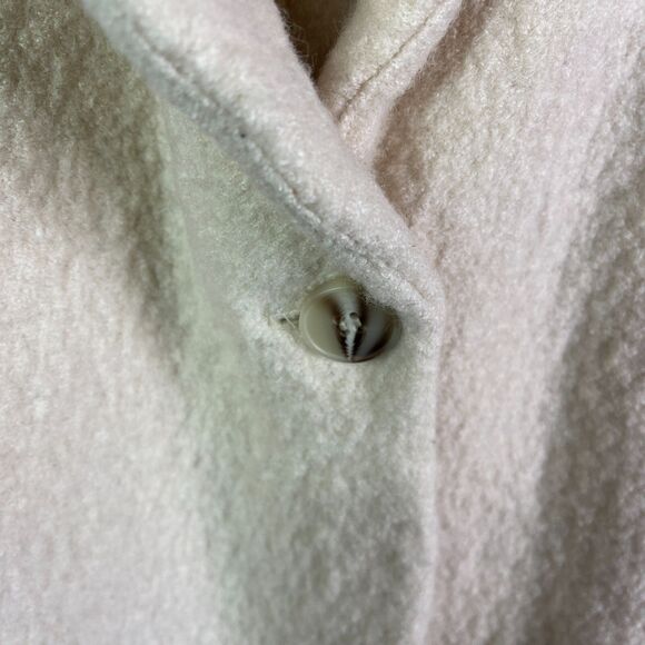 Tahari Tunic Vest Womens XL Wool Blend 1 Button Off White Sweater Pocket Nubby - Picture 3 of 10